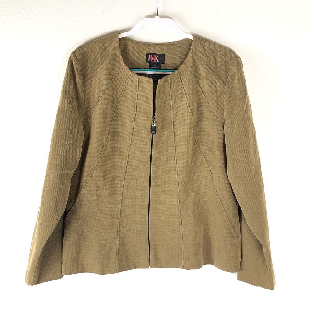Woman’s R&K zip up blazer jacket size 18